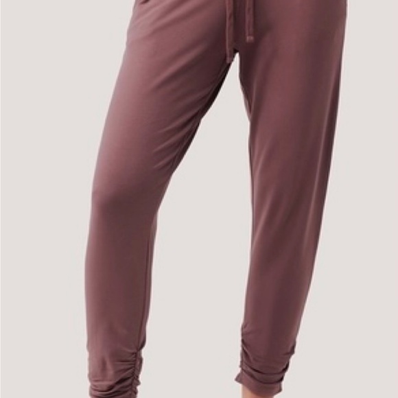 Pact Women's Mauve Track Pants - Picture 1 of 3